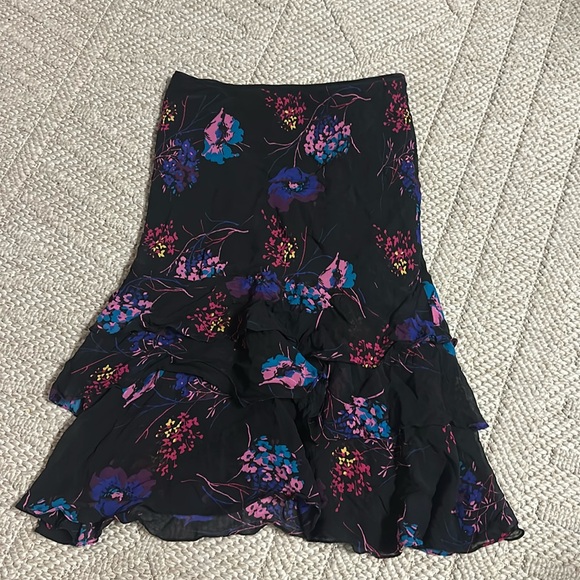 Express Dresses & Skirts - Floral silk skirt